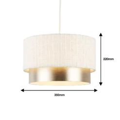 Amelie Two Tier Easy-Fit Light Shade - Champagne -Outdoor Lights Store 13764010 1894984012419321