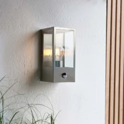 Oxford PIR Outdoor Wall Light - Stainless Steel -Outdoor Lights Store 13794245 1064957105638885