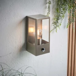Oxford PIR Outdoor Wall Light - Stainless Steel -Outdoor Lights Store 13794245 1244957105406601
