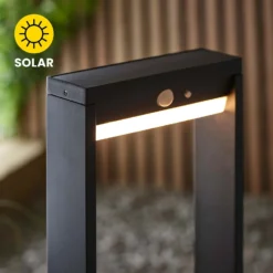 Dannah 50cm Photocell & PIR Solar Outdoor Floor Light - Black 15 Dannah 50cm Photocell & PIR Solar Outdoor Floor Light - Black -Outdoor Lights Store 13794248 8764957105754463