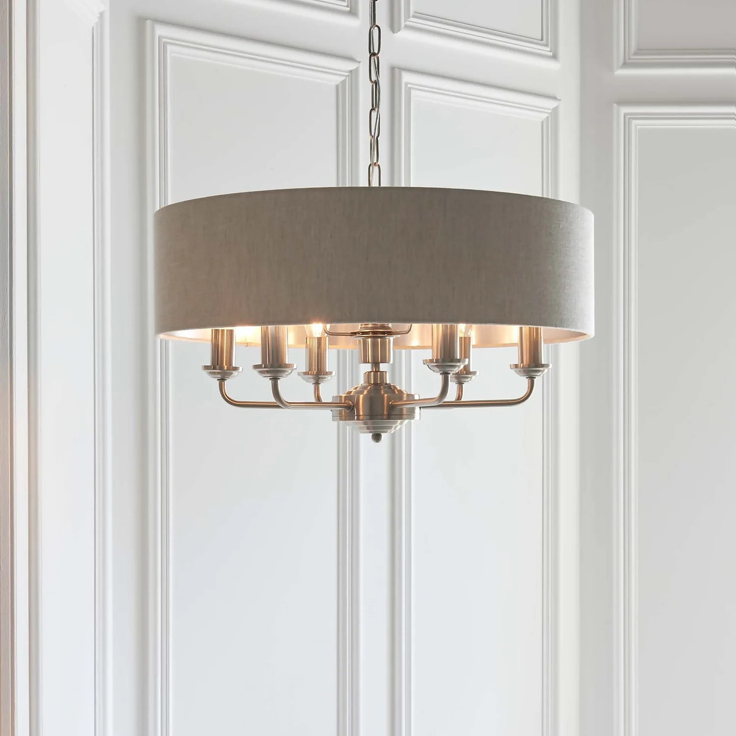 Highclere Pendant Light - 6lt Chrome 3 Highclere Pendant Light - 6lt Chrome