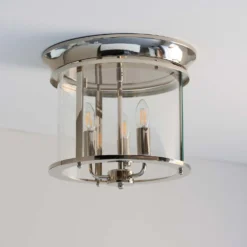 Hampworth Flush Light - 3lt Nickel 11 Hampworth Flush Light - 3lt Nickel -Outdoor Lights Store 13794257 9124957104971571