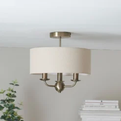 Chippenham 3 Light Flush Ceiling Light -Outdoor Lights Store 13864149 1584977253842453