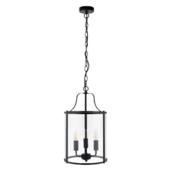 Chester 3 Light Pendant - Black -Outdoor Lights Store 13864151 9304977253719573