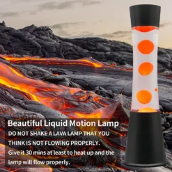 Black & Orange Tower Lava Lamp -Outdoor Lights Store 13892605 1164998572791032