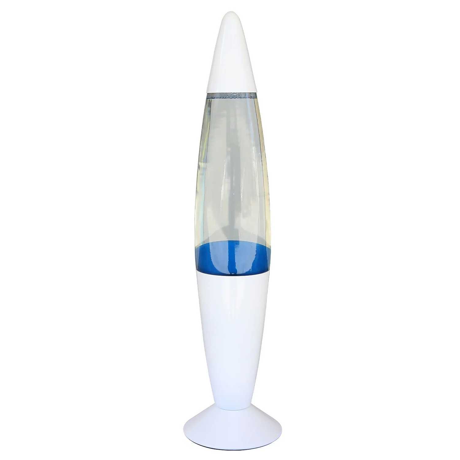 White & Blue Classic Lava Lamp 5 White & Blue Classic Lava Lamp - Image 3