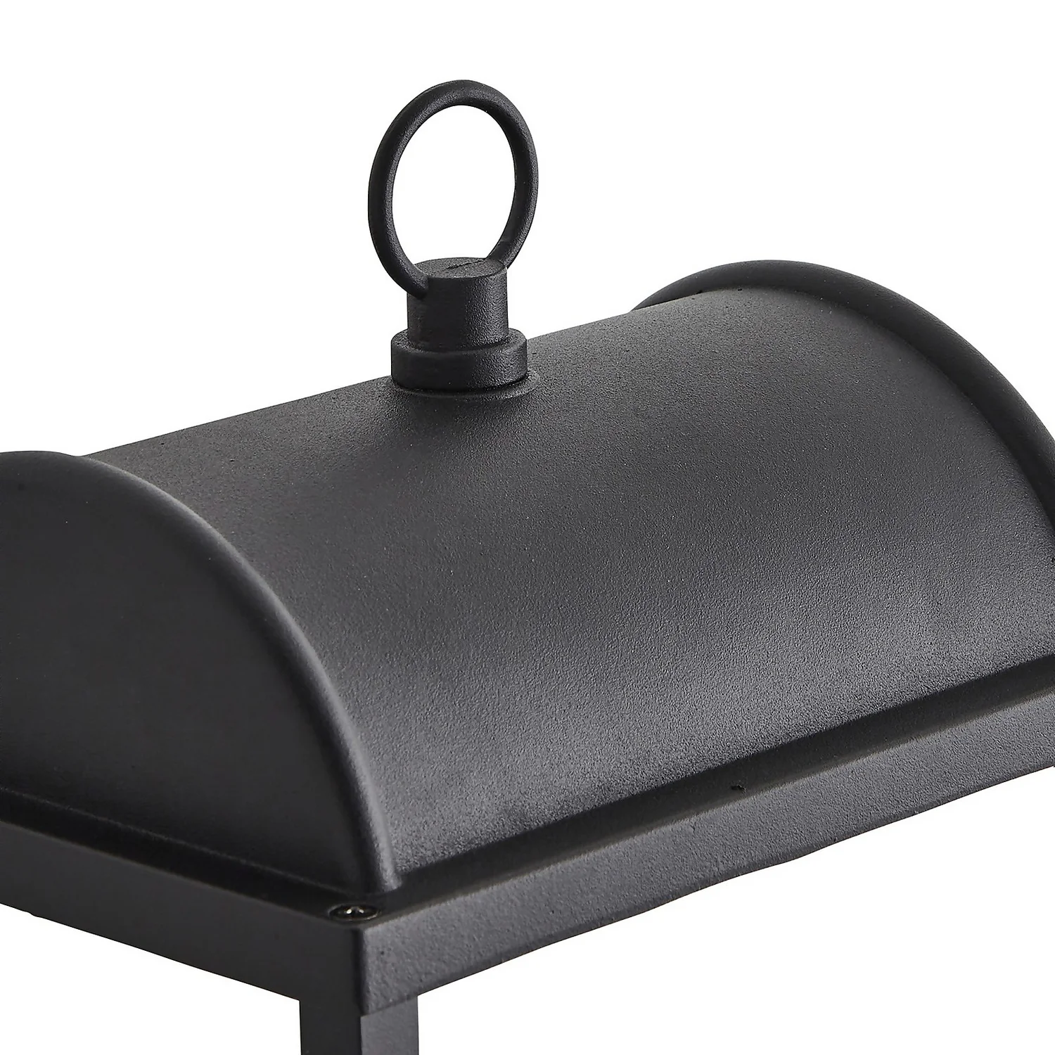 Charlotte E27 Outdoor Box Lantern With Frosted Glass - Black 6 Charlotte E27 Outdoor Box Lantern With Frosted Glass - Black - Image 4