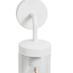 Kew Curved Arm E27 Outdoor Wall Light - Ivory -Outdoor Lights Store 13924366 6684980108624636