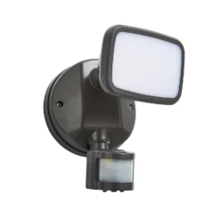 Lynn LED Outdoor Floodlight With PIR Sensor (IP65) - Dark Grey -Outdoor Lights Store 13924380 1354980108730776