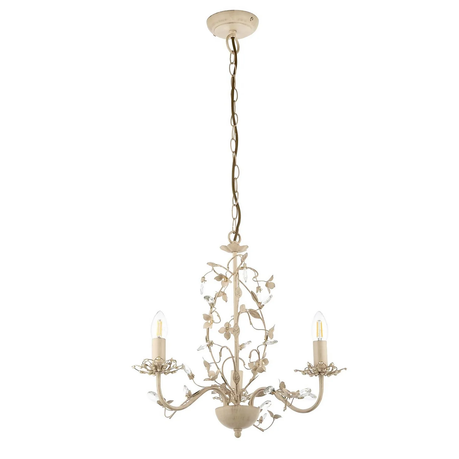 Isabel 3 Light Pendant Light - Cream 4 Isabel 3 Light Pendant Light - Cream - Image 2