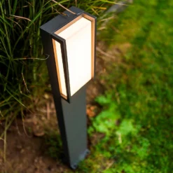 Lutec Qubo LED Outdoor Bollard Light - Anthracite 10 Lutec Qubo LED Outdoor Bollard Light - Anthracite -Outdoor Lights Store 13950213 1584993071774315