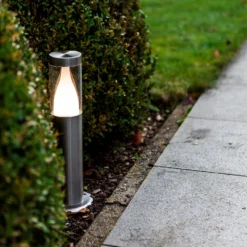 Lutec Virgo LED Outdoor Bollard Light - Stainless Steel -Outdoor Lights Store 13950220 1485009445238155
