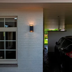 Lutec Ridge 2x GU10 Outdoor Wall Light - Anthracite -Outdoor Lights Store 13950221 1184993071779238