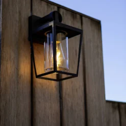 Lutec West E27 Outdoor Wall Lantern - Black -Outdoor Lights Store 13950222 9675009726165556