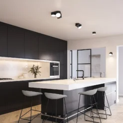 Lutec Stanos LED Indoor Ceiling Light With Lutec Connect Technology - Black - IP20 -Outdoor Lights Store 13950224 1454993071697698