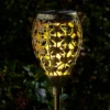 Homebase Edit Antique Gold Solar Moroccan Stake Light - 65cm -Outdoor Lights Store 13956310 8255002413812244