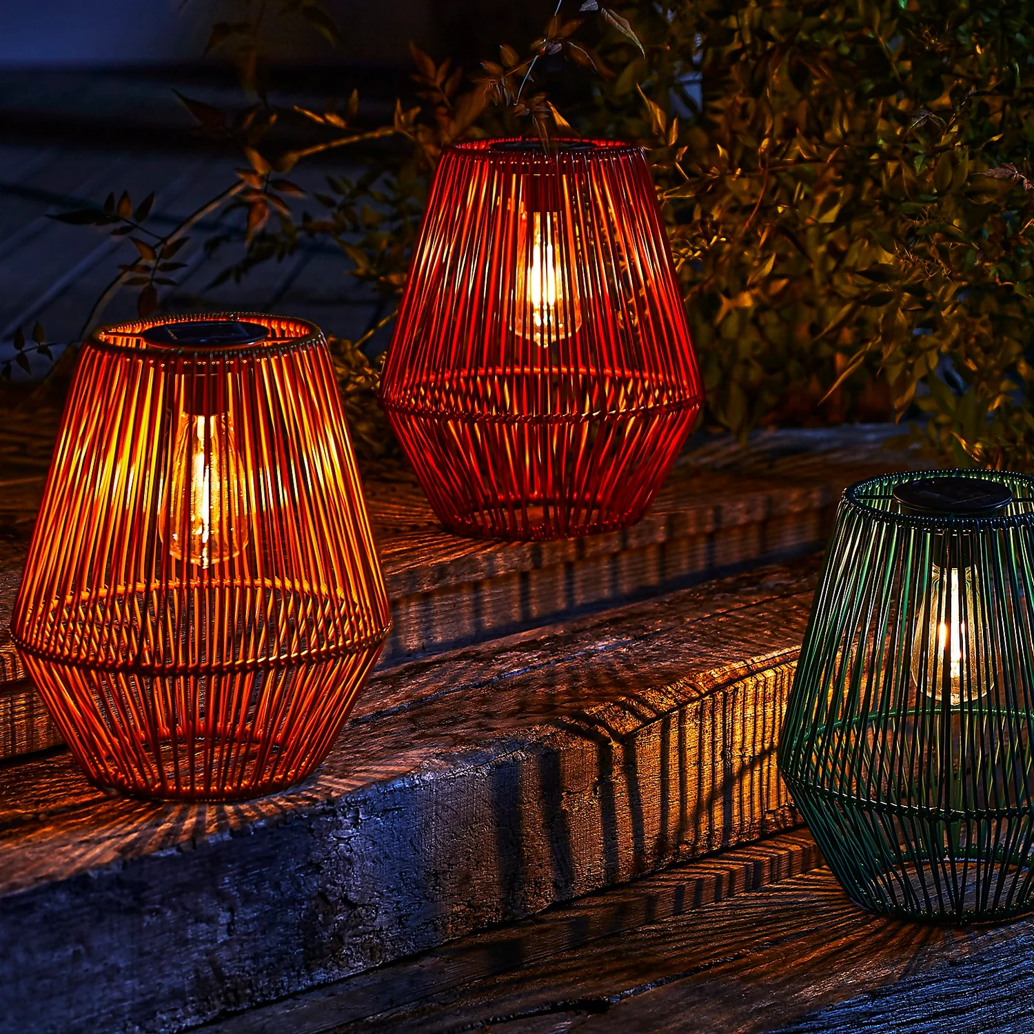 Homebase Edit Solar Rope Lantern - 30cm (Assorted Colours) 3 Homebase Edit Solar Rope Lantern - 30cm (Assorted Colours)