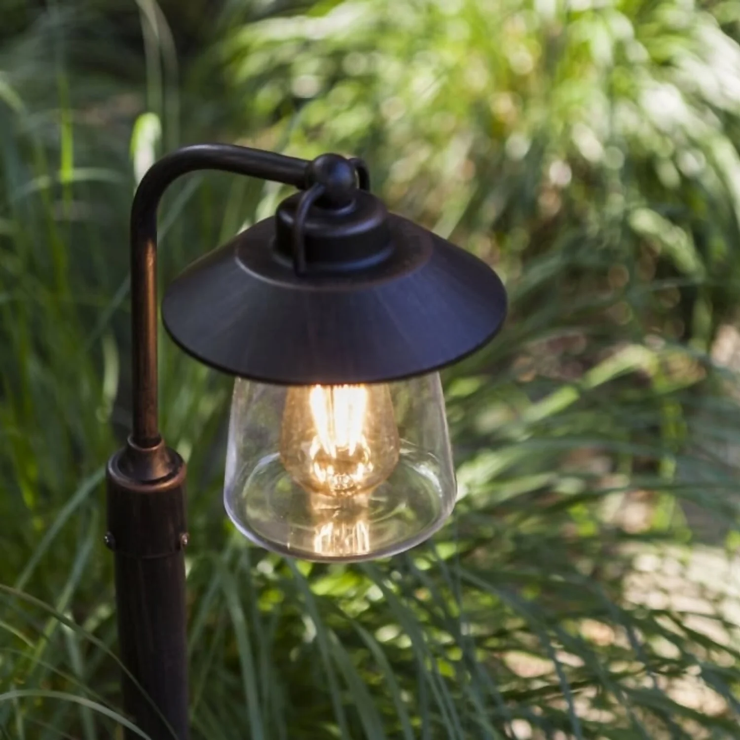 Lutec Cate E27 Outdoor Bollard Light - Black With Rust Effect 3 Lutec Cate E27 Outdoor Bollard Light - Black With Rust Effect