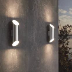 Eglo Agolada Outdoor LED Wall Light - Stainless Steel 9 Eglo Agolada Outdoor LED Wall Light - Stainless Steel -Outdoor Lights Store 14222376 2125020562524236