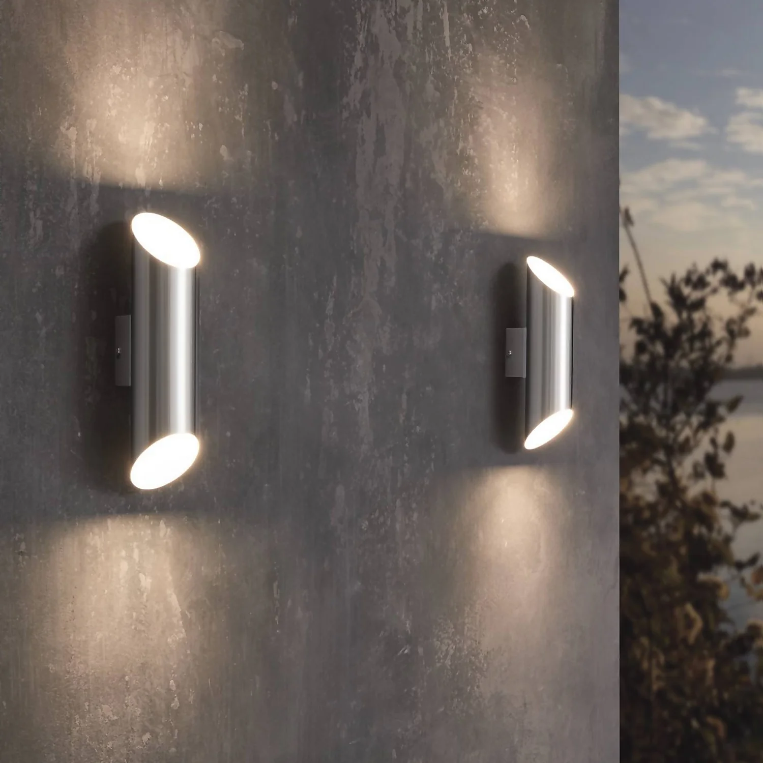 Eglo Agolada Outdoor LED Wall Light - Stainless Steel 5 Eglo Agolada Outdoor LED Wall Light - Stainless Steel - Image 3