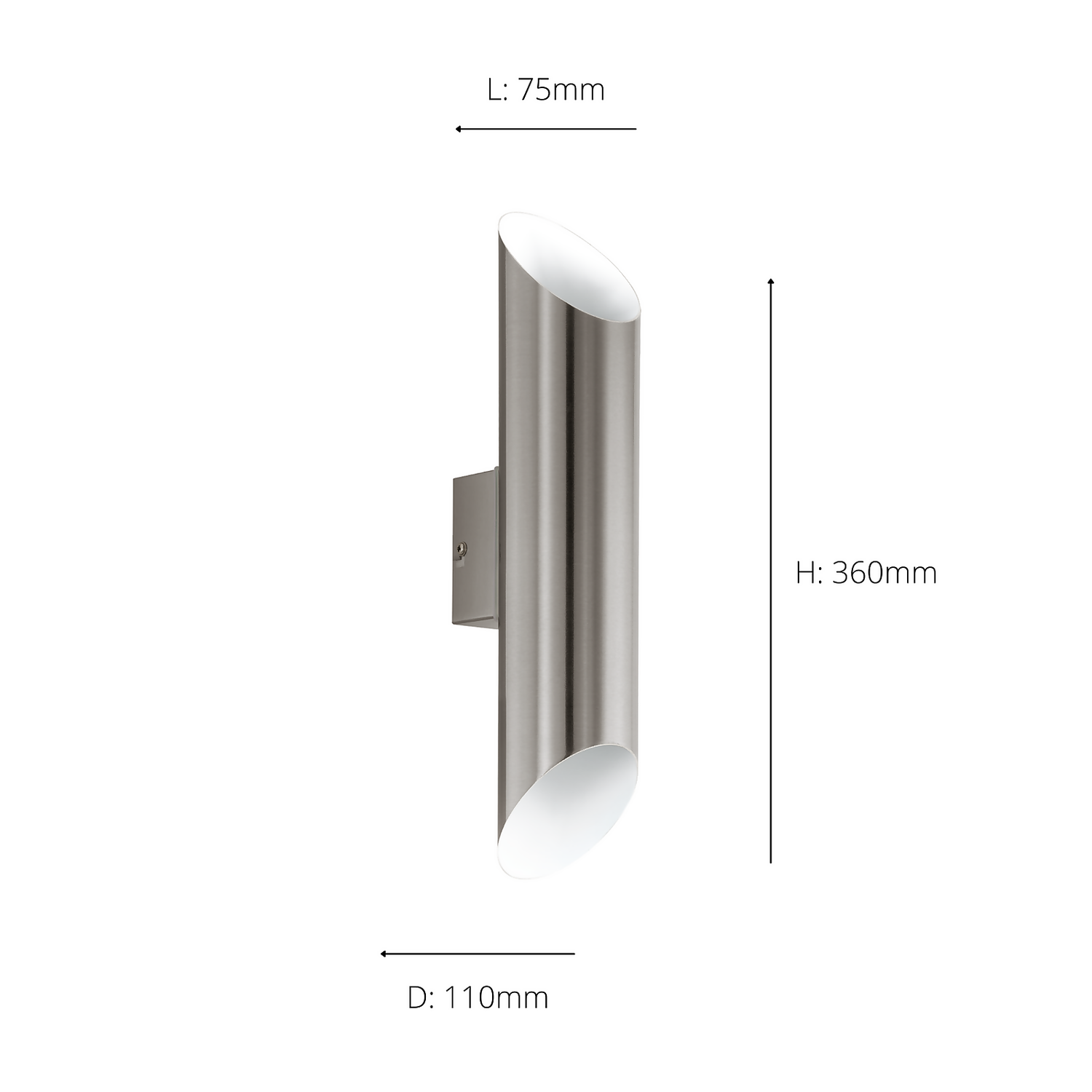 Eglo Agolada Outdoor LED Wall Light - Stainless Steel 6 Eglo Agolada Outdoor LED Wall Light - Stainless Steel - Image 4