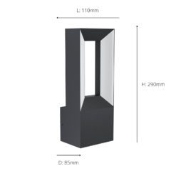 Eglo Riforano Outdoor LED Wall Light -Outdoor Lights Store 14222380 6055020562845224