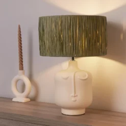 Face Table Lamp - Sage 12 Face Table Lamp - Sage -Outdoor Lights Store 14232791 1515027588655174