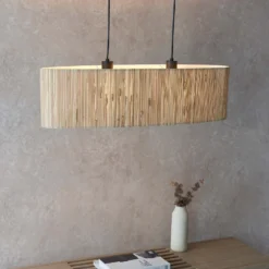 Caen Linear Pendant Ceiling Light - Natural -Outdoor Lights Store 14301798 6105038439722656