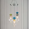Elgin Cluster Pendant Ceiling Light - Multicoloured & Chrome 1 Elgin Cluster Pendant Ceiling Light - Multicoloured & Chrome -Outdoor Lights Store 14301808 1985038439364414