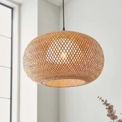 Laggan Globe Pendant Ceiling Light - Natural -Outdoor Lights Store 14301815 1125038440108081