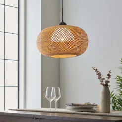 Laggan Globe Pendant Ceiling Light - Natural -Outdoor Lights Store 14301815 9485038440065199