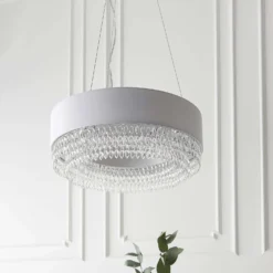 Langwell Pendant Ceiling Light - Grey -Outdoor Lights Store 14301816 1115038439431956