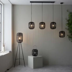 Saval Pendant Ceiling Light - Dark Bamboo -Outdoor Lights Store 14301823 1505038439769159