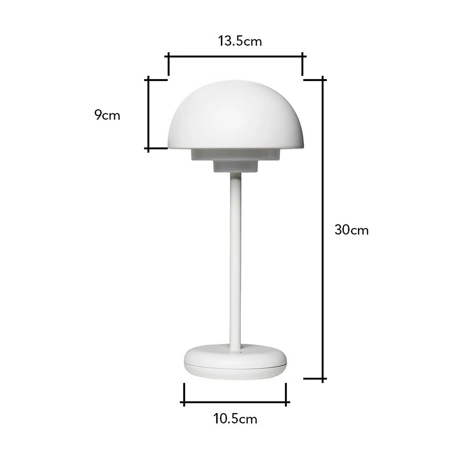 LED Rechargeable Table Lamp - White 11 LED Rechargeable Table Lamp - White - Image 9